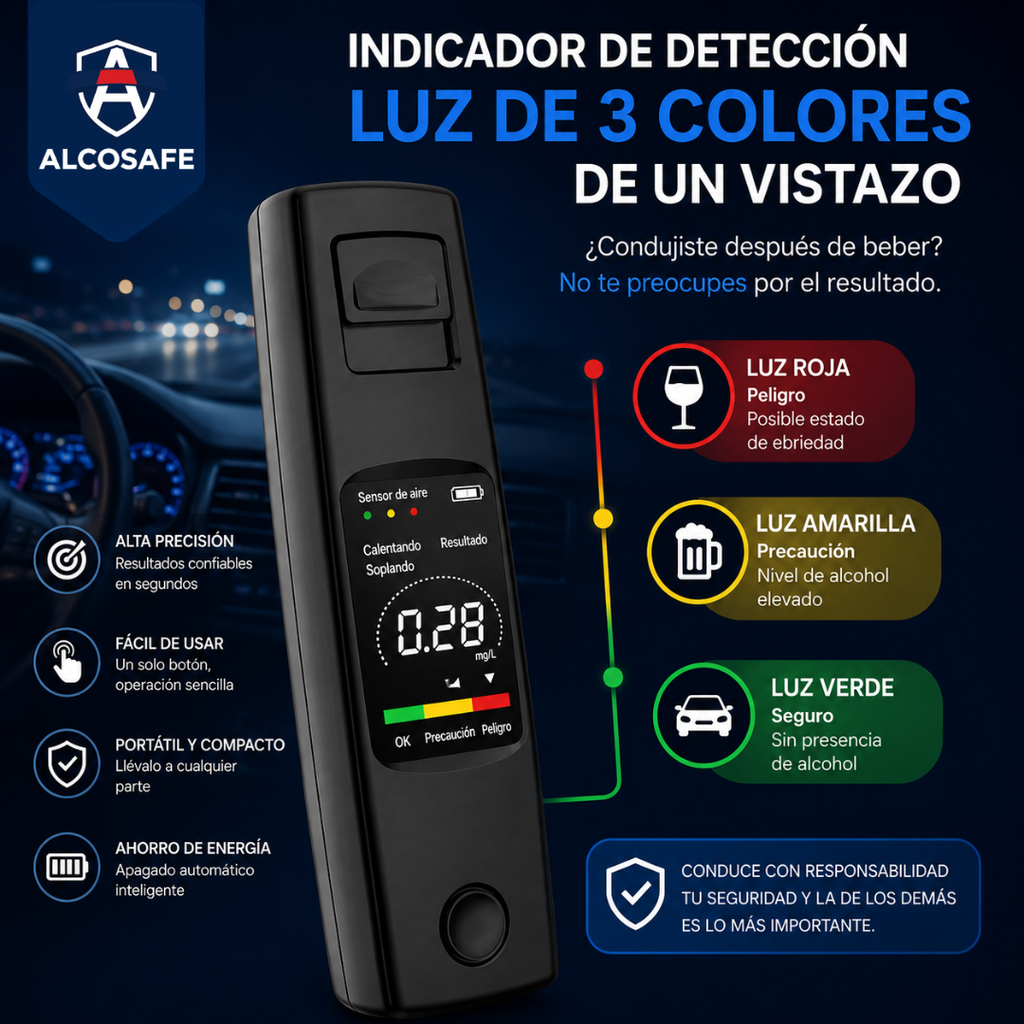 AlcoSafe™ | Control Personal de Alcoholemia
